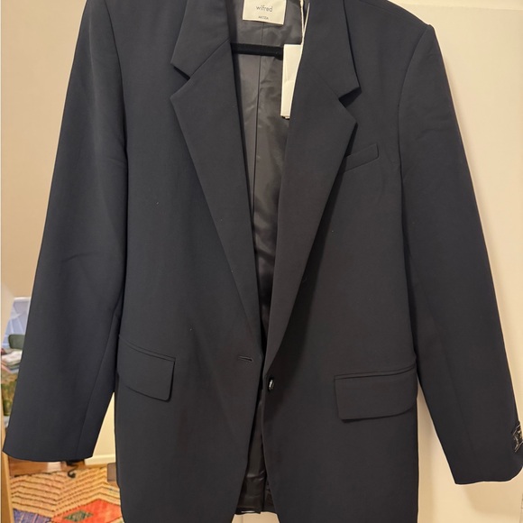 Aritzia Wilfred Classic Black Single Breasted Blazer - Picture 3 of 3